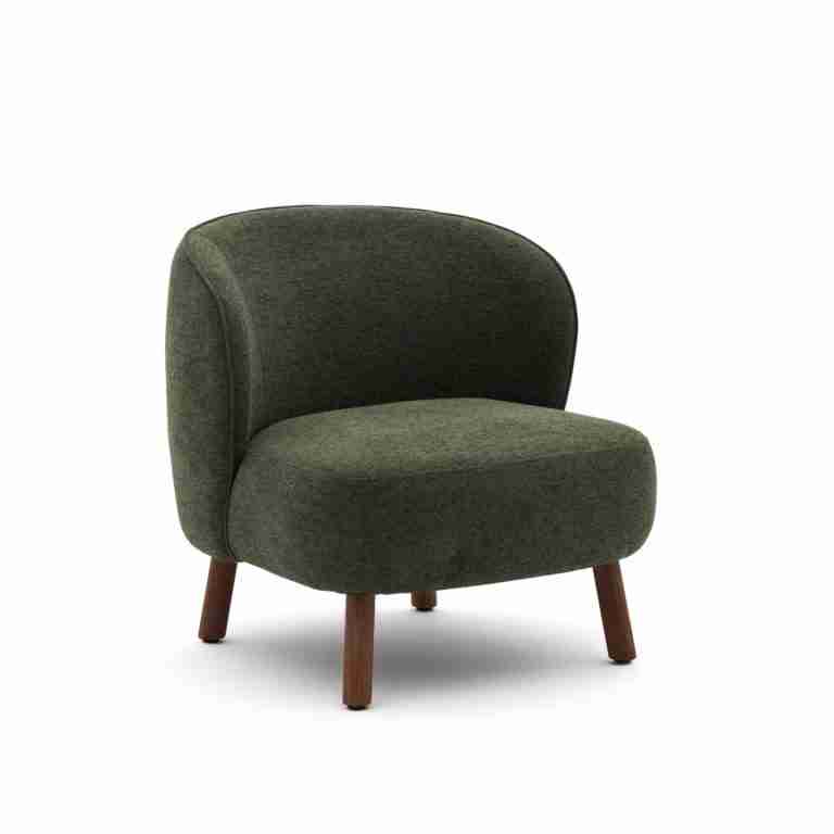 Kave Home Fauteuil Ulit Chenille - Groen/Bruin