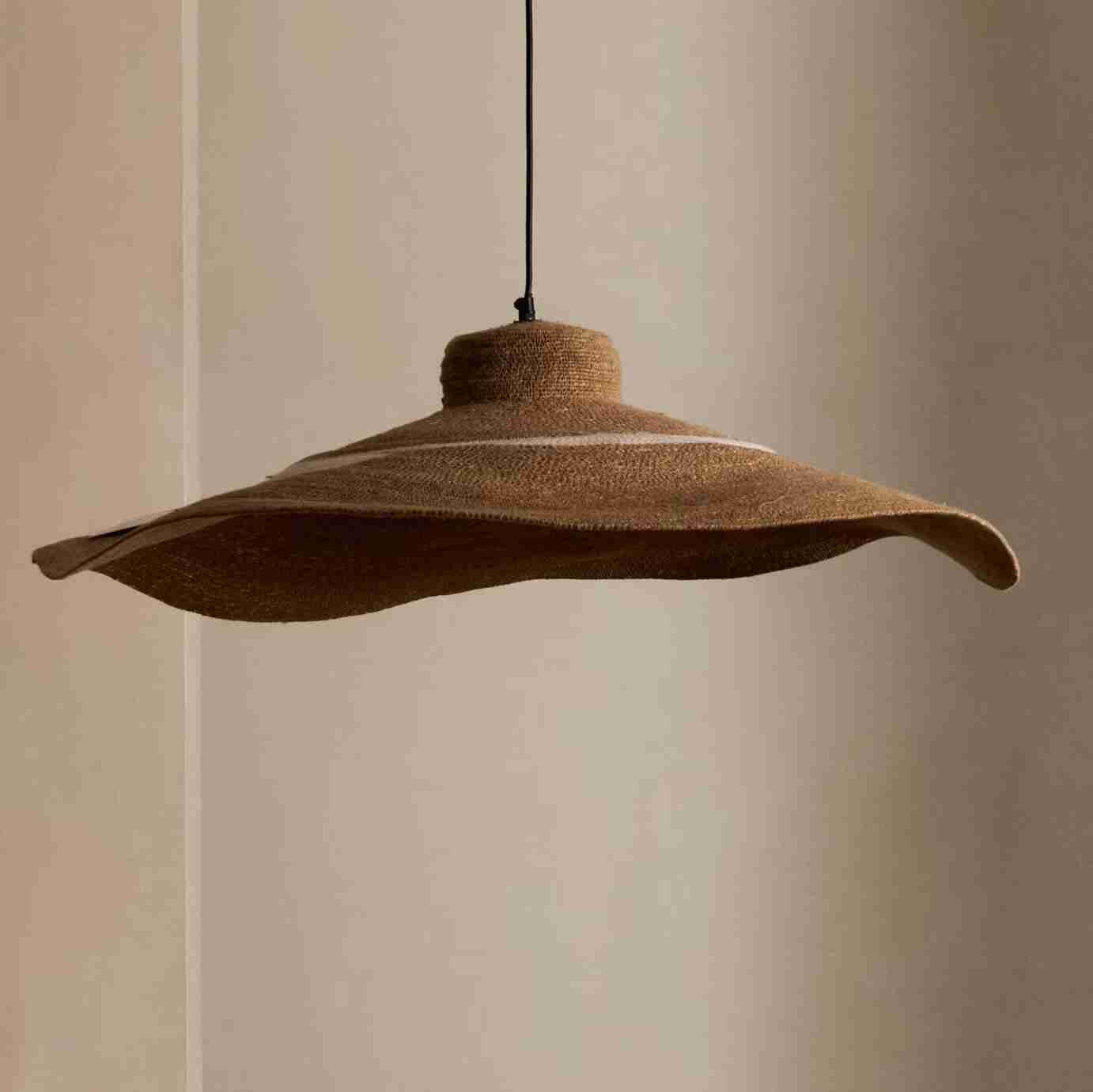 Kave Home Hanglamp Albenya Zeegras, 90cm - Naturel - Japandi