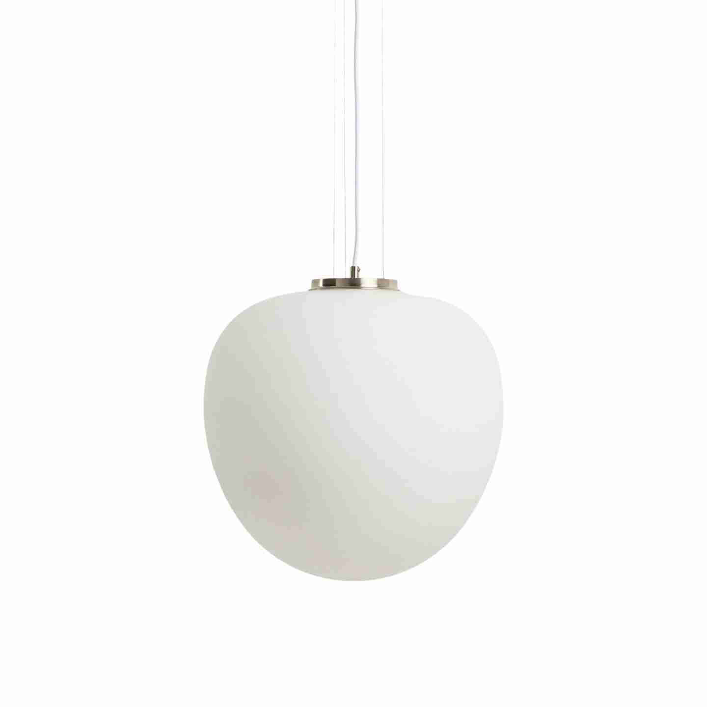 Kave Home Hanglamp Ardali Glas, √ò25cm - Wit