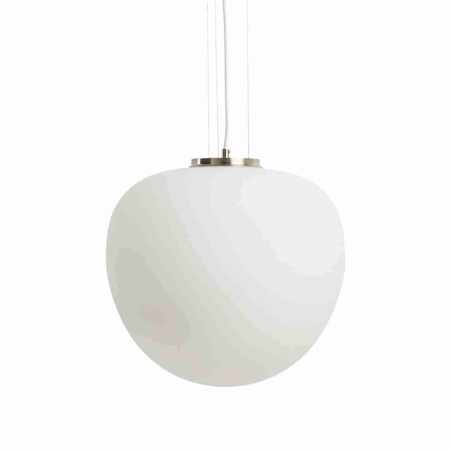 Kave Home Hanglamp Ardali Glas, √ò40cm - Wit