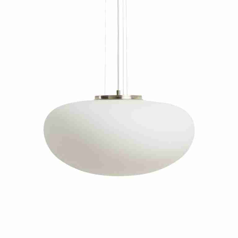 Kave Home Hanglamp Ardali Glas, √ò50cm - Wit