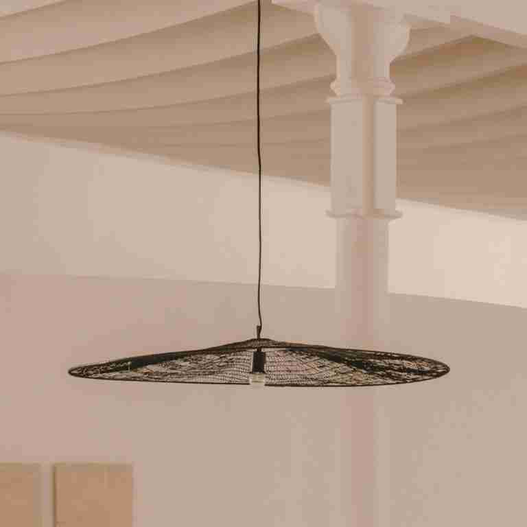 Kave Home Hanglamp Makai 100cm - Zwart