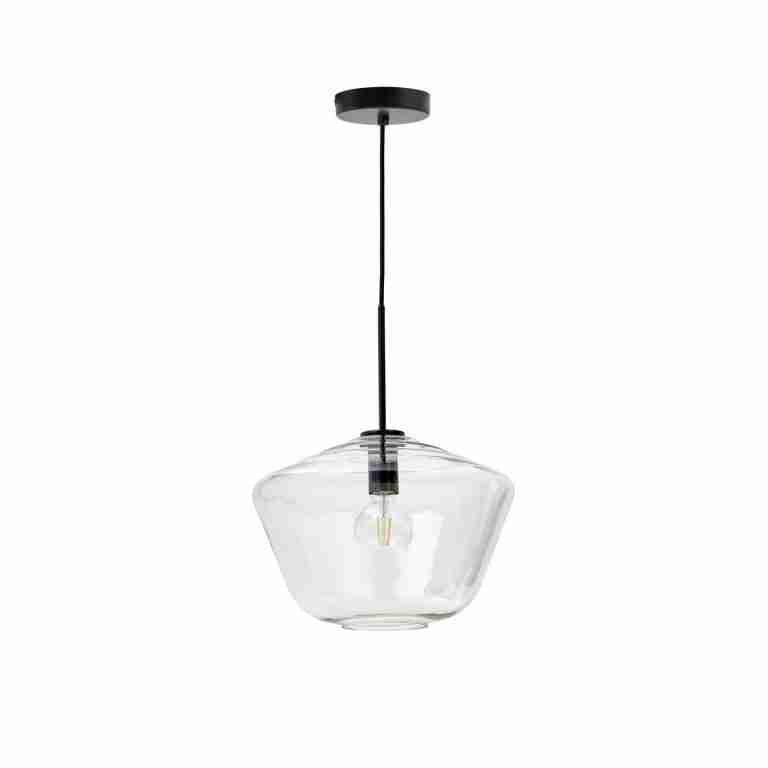 Kave Home Hanglamp Mao Glas, √ò34cm - Transparant