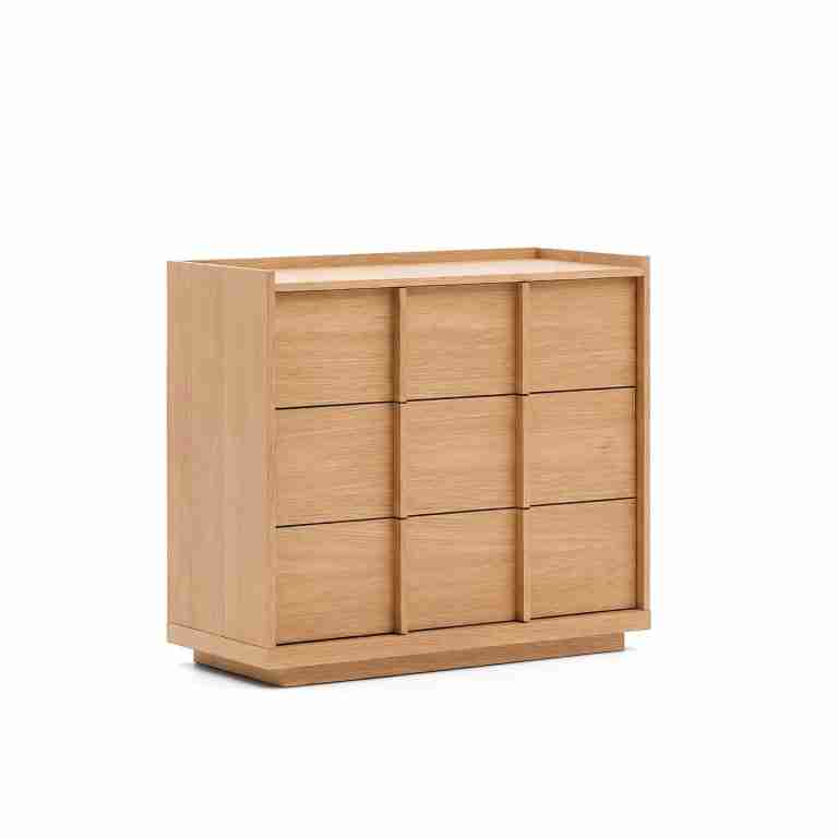 Kave Home Ladekast Onix Eiken, 78 x 100cm - Naturel