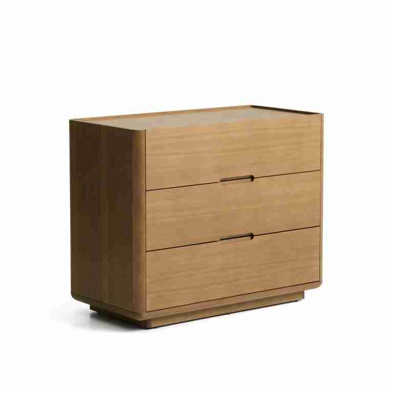 Kave Home Ladekast/Commode Arelida Eiken, Met 3 lades - Bruin