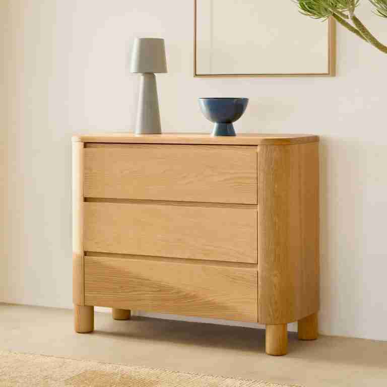 Kave Home Ladekast/Dressoir Salaya Essenhout, 120cm - Bruin