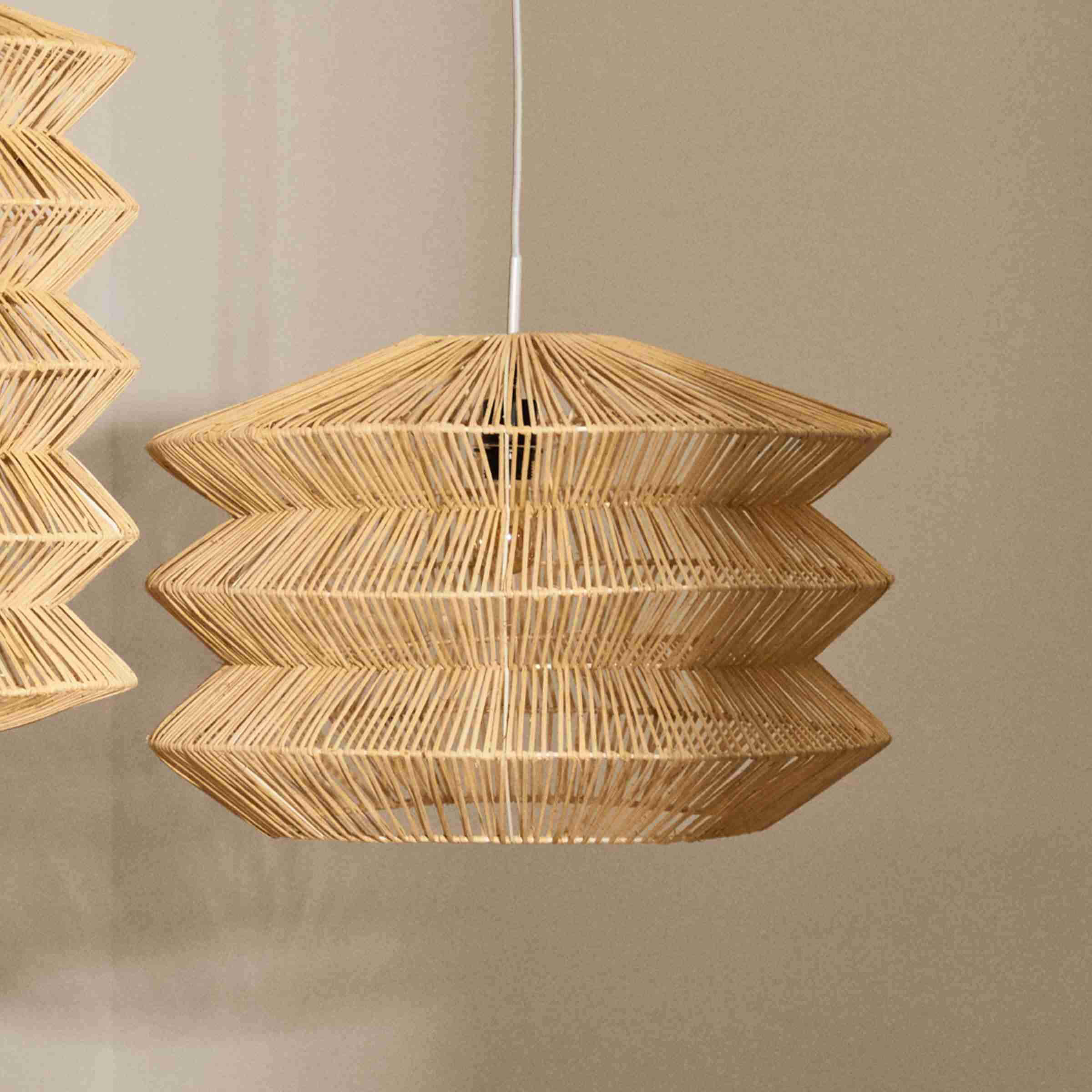 Kave Home Lampenkap Dakit Rotan, 60cm - Naturel