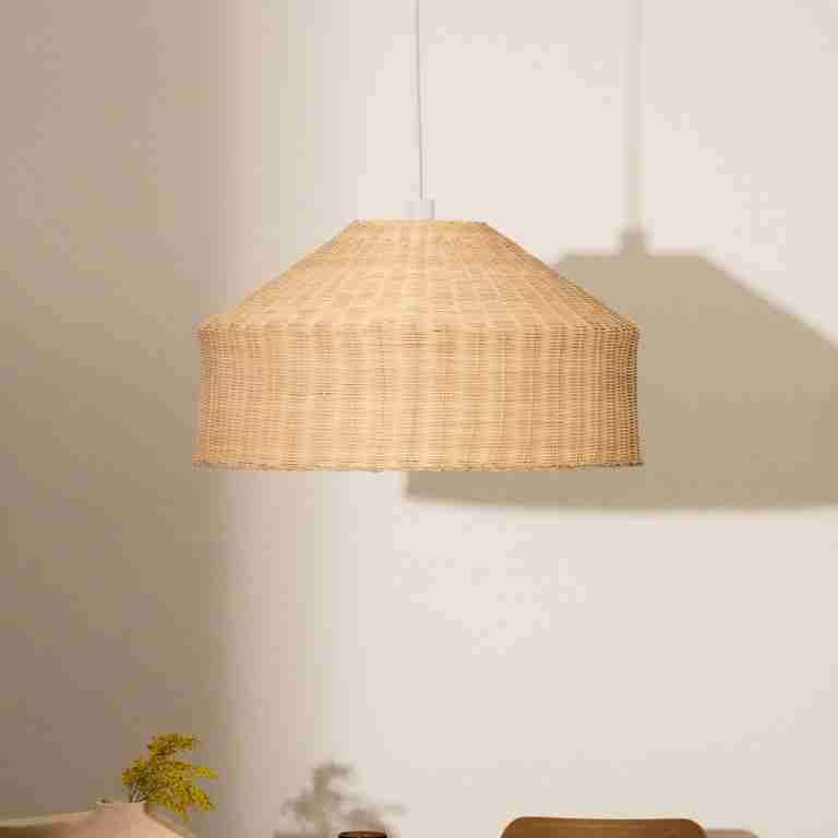 Kave Home Lampenkap Ennia Rotan, 65m - Naturel