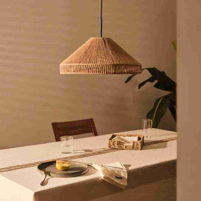 Kave Home Lampenkap Pontos Jute, √ò45cm - Naturel