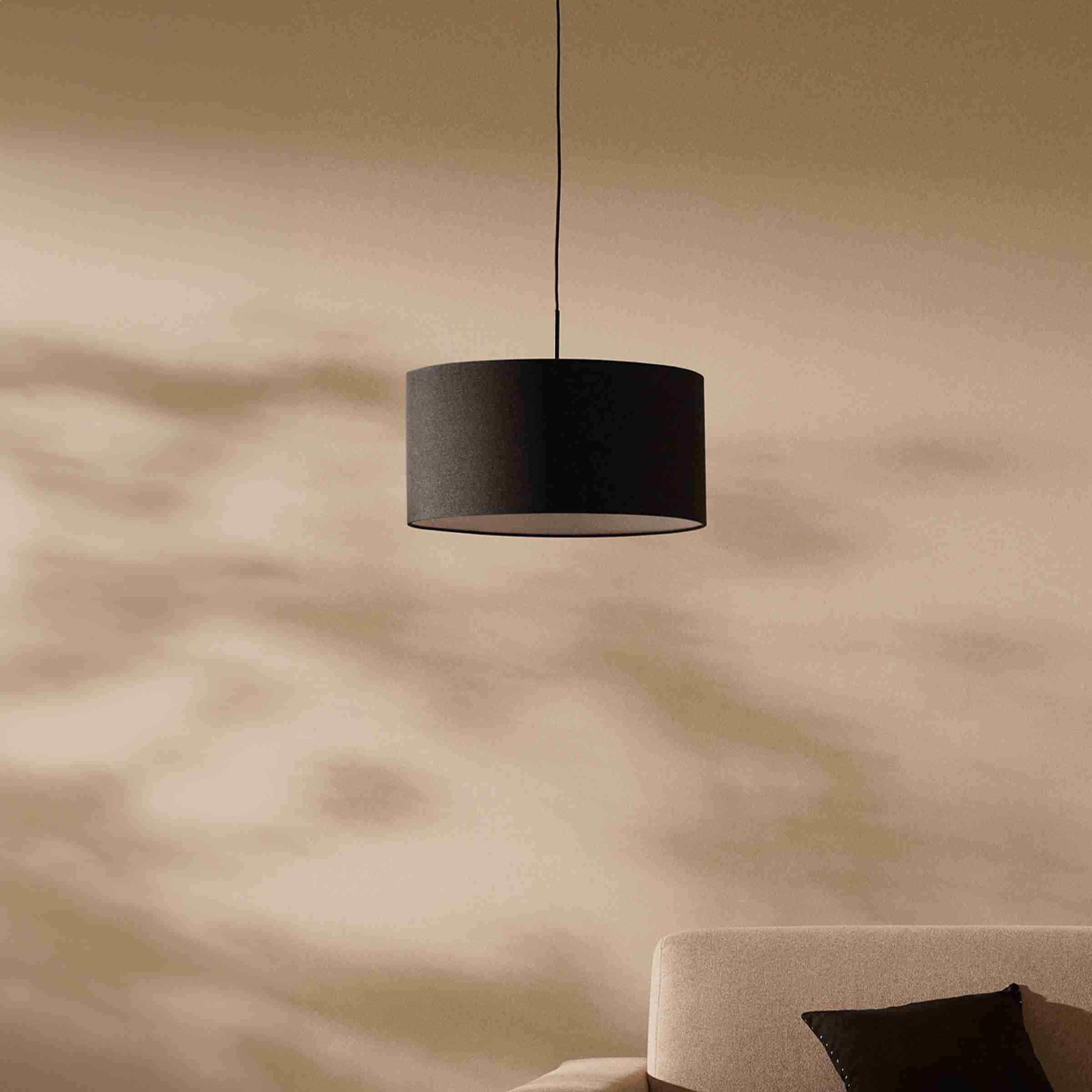 Kave Home Lampenkap Santana √ò50cm - Zwart