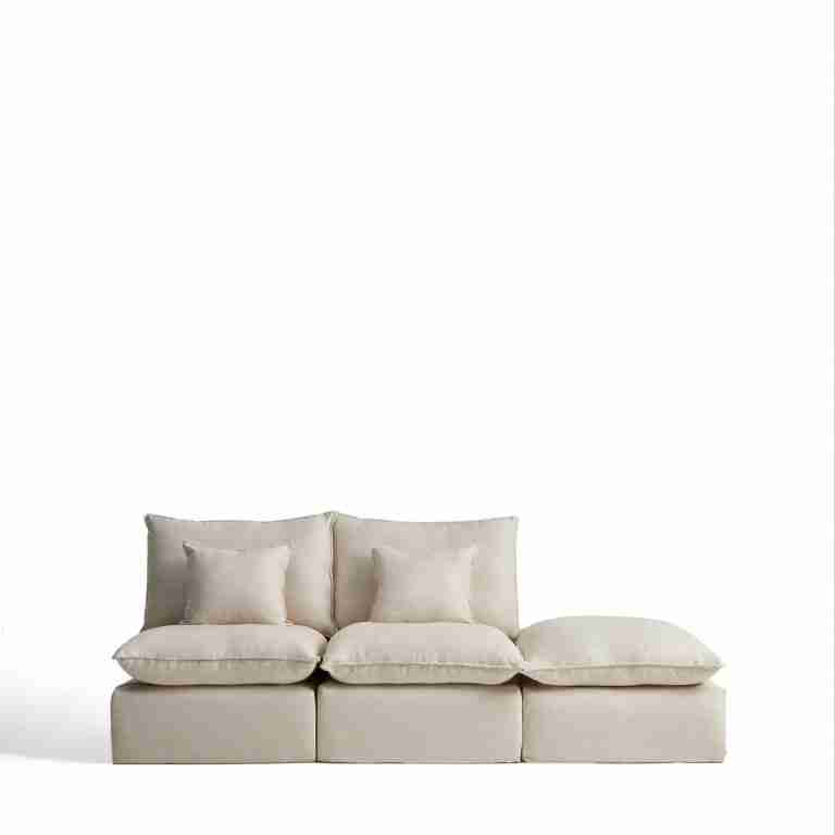 Kave Home Modulaire 3-zits Bank Anarela Met eindstuk, 270cm - Beige