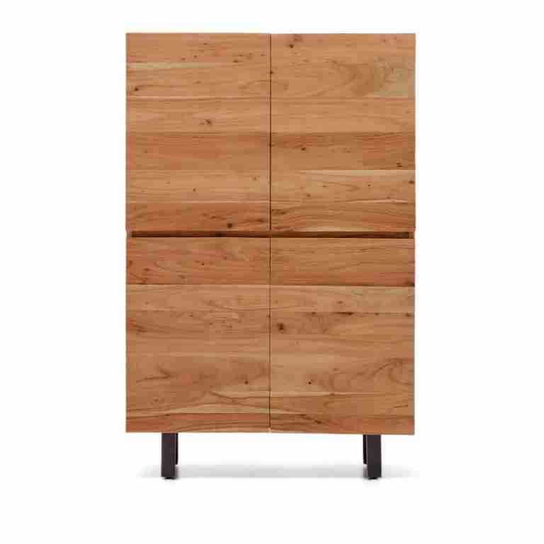 Kave Home Opbergkast Uxue Acaciahout, 155 x 100cm - Bruin