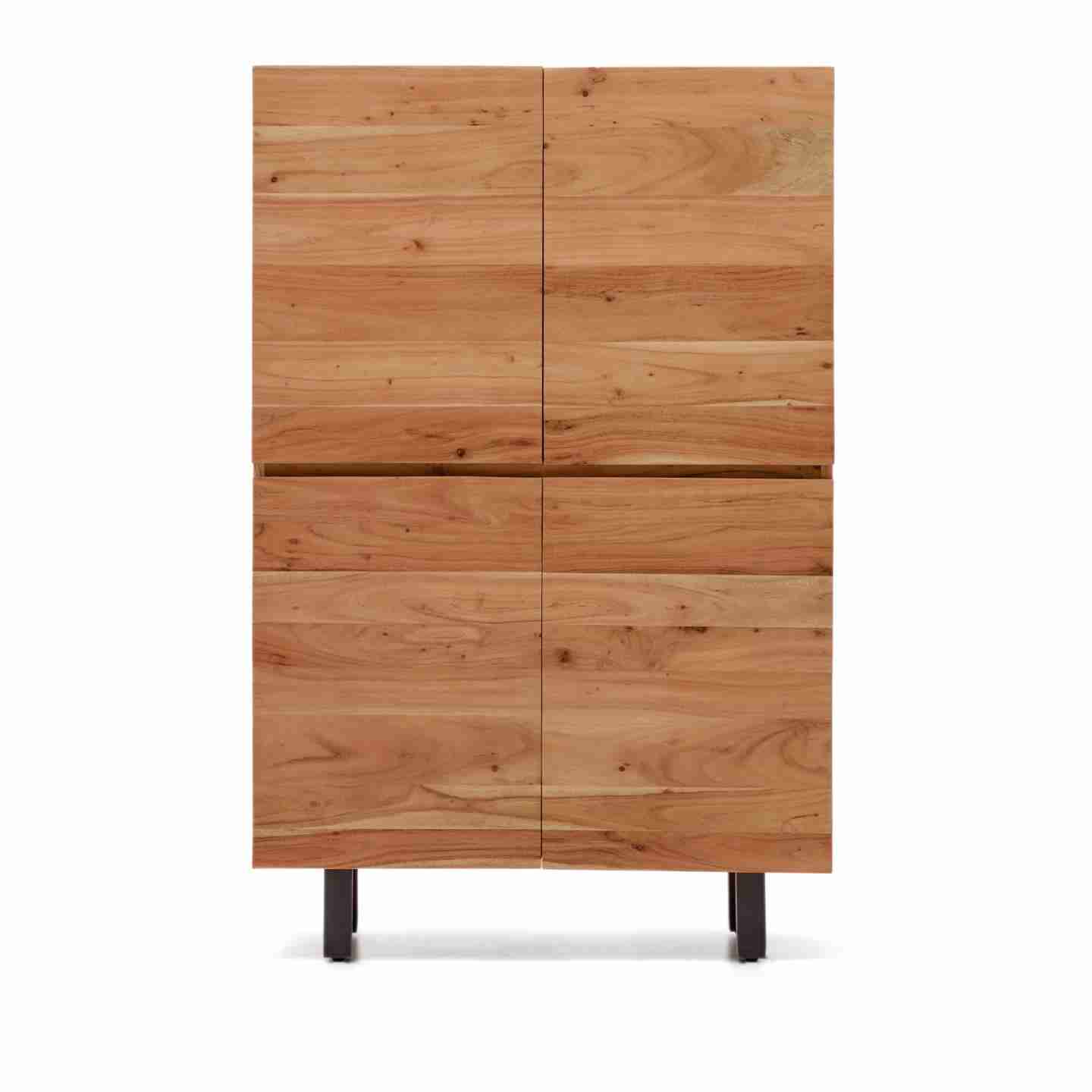 Kave Home Opbergkast Uxue Acaciahout, 155 x 100cm - Bruin