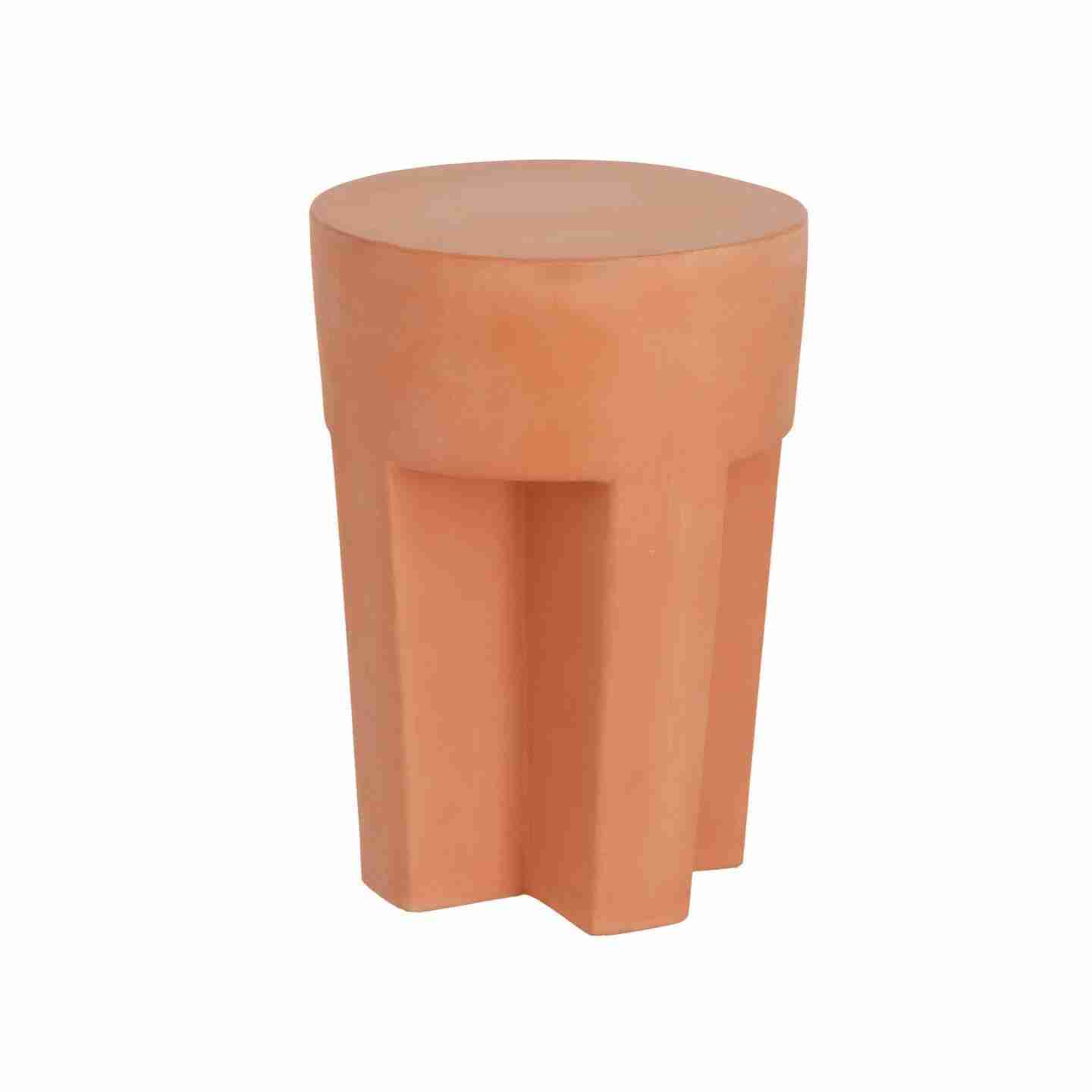 Kave Home Outdoor Bijzettafel Vilena √ò33cm - Roestbruin - Rond