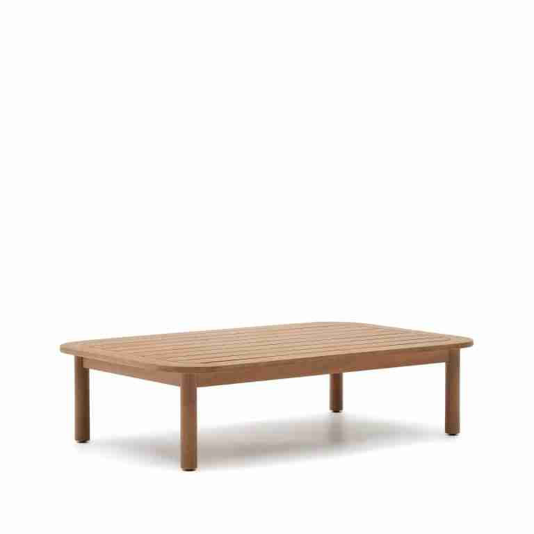 Kave Home Outdoor Salontafel Sacova Eucalyptushout, 140 x 89cm - Naturel