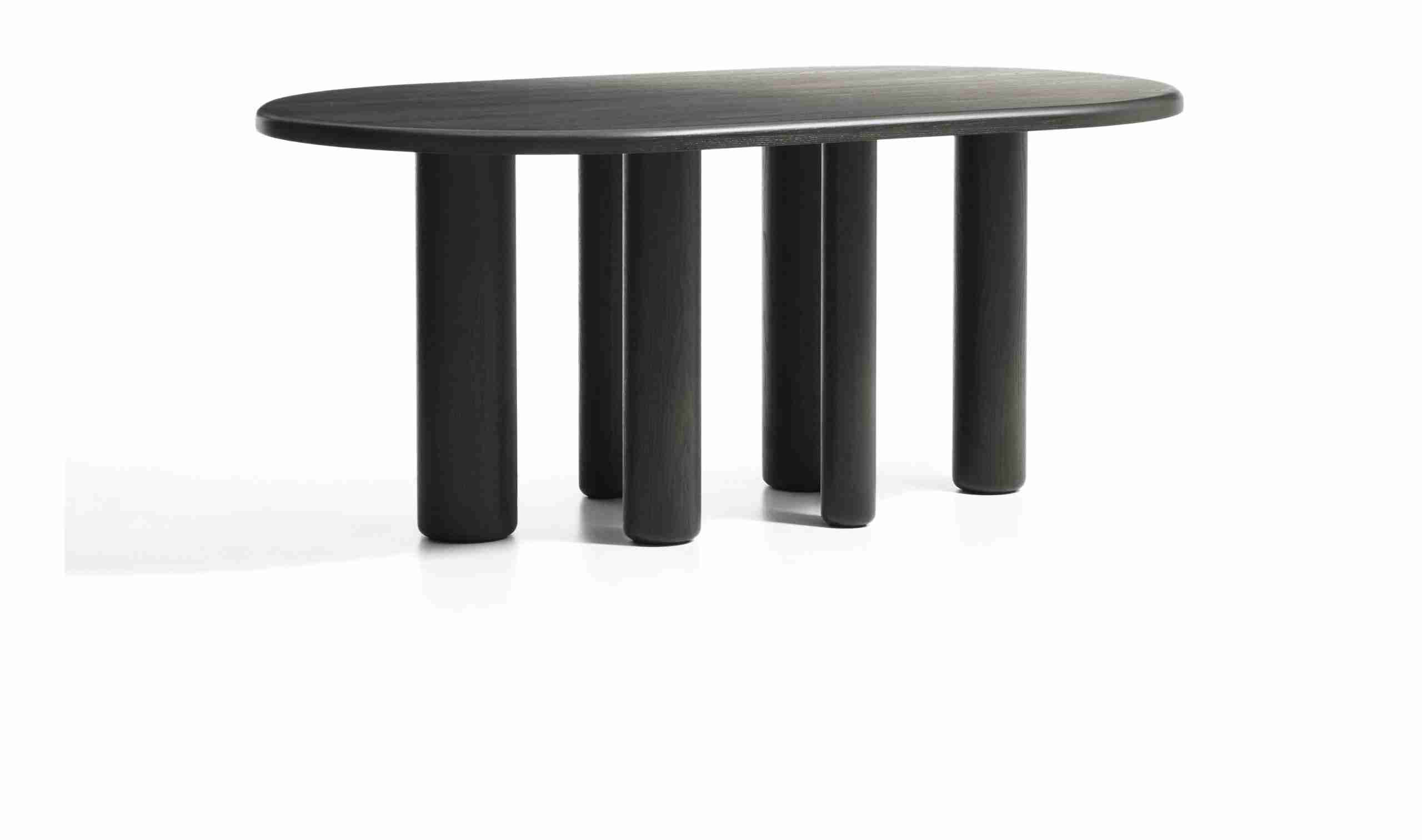 Kave Home Ovale Eettafel Mailen Essenhout, 180 x 105cm - Donkerbruin - Ovaal