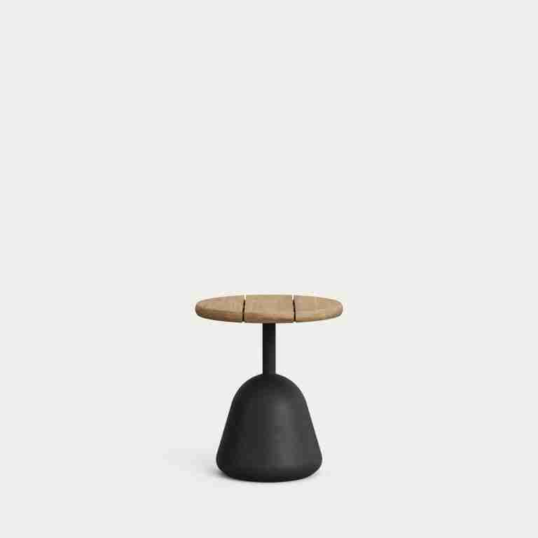 Kave Home Ronde Bijzettafel Saura Acacia, √ò43cm - Naturel