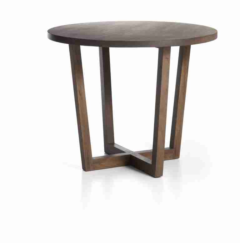 Kave Home Ronde Bistrotafel Nahla Mangohout, √ò90cm - Bruin
