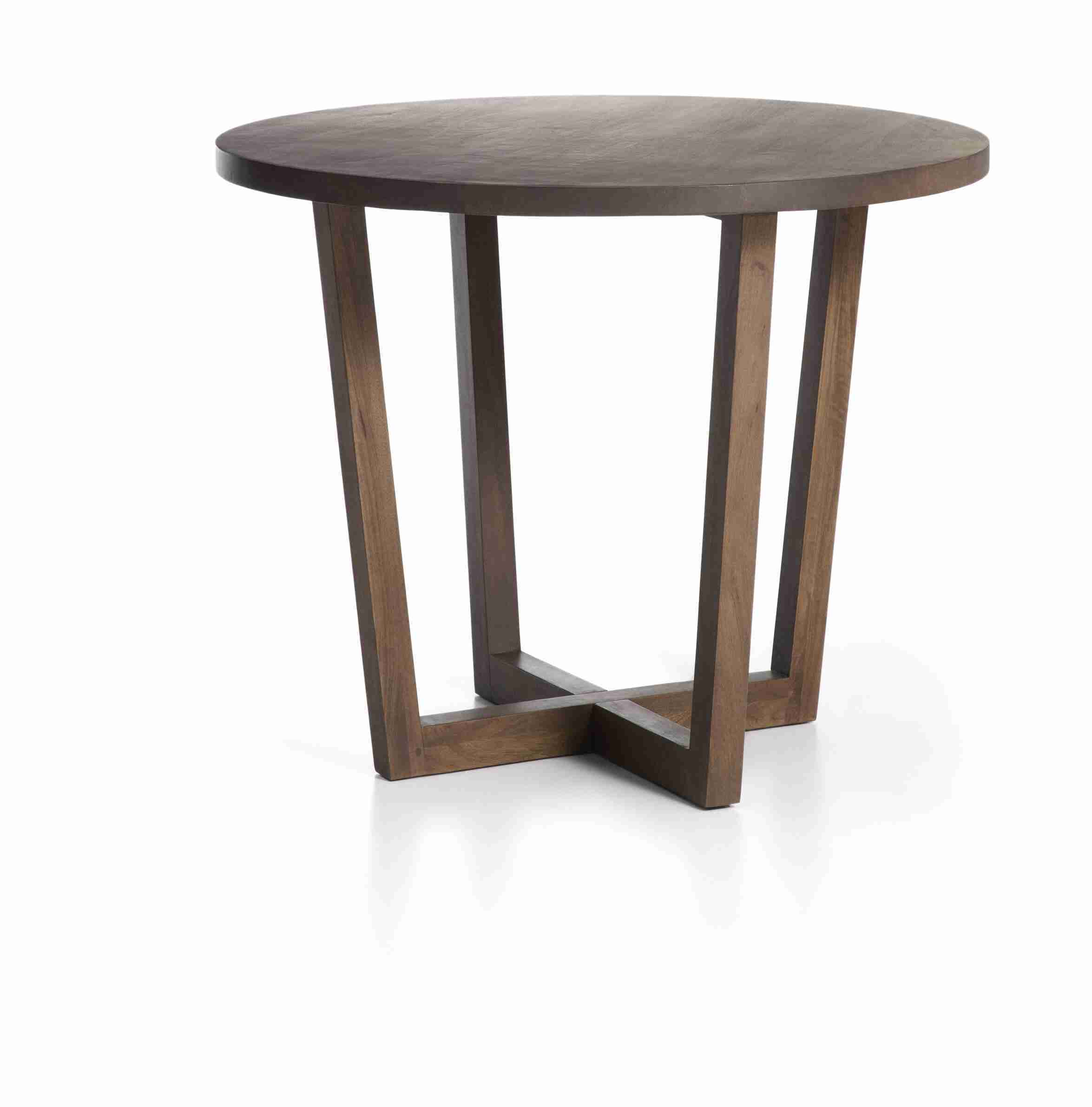 Kave Home Ronde Bistrotafel Nahla Mangohout, √ò90cm - Bruin