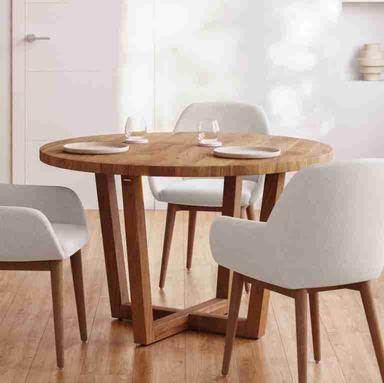 Kave Home Ronde Eettafel Nahla Acaciahout, 120cm