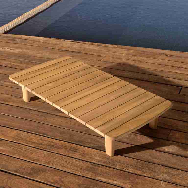 Kave Home Salontafel Tirant Teakhout, 140 x 70cm