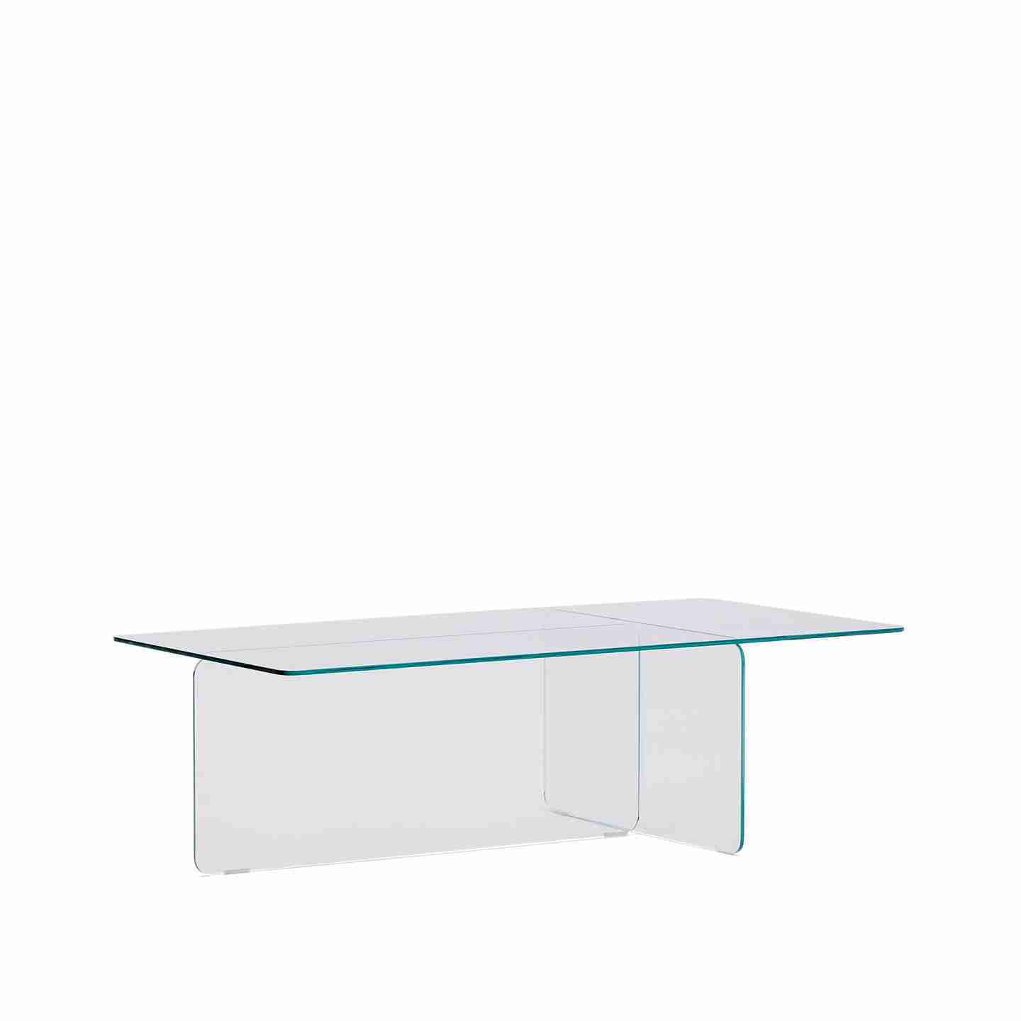 Kave Home Salontafel Zaren Glas, 120 x 60cm - Transparant