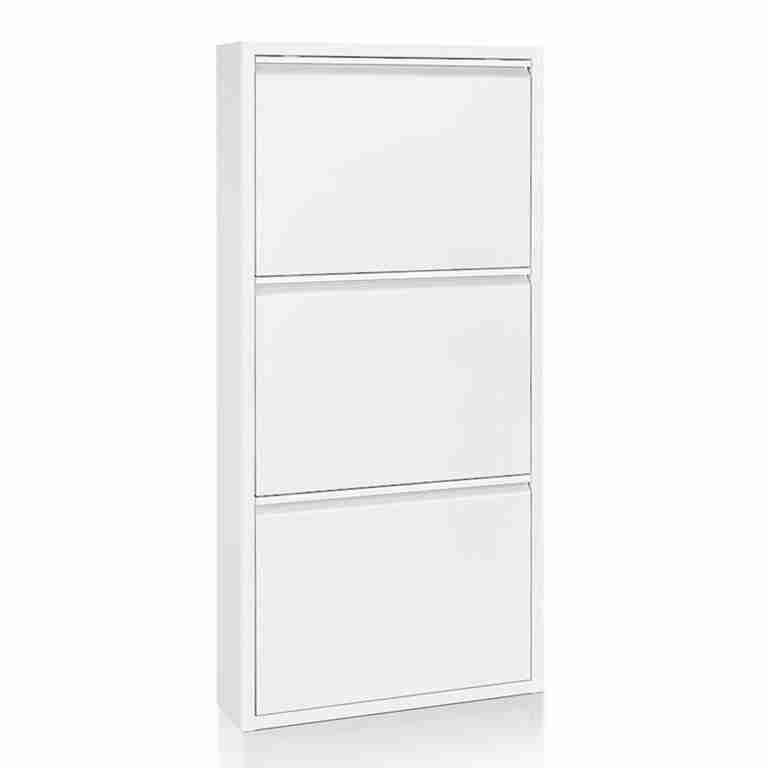 Kave Home Schoenenkast Bogota 3-deurs - Wit