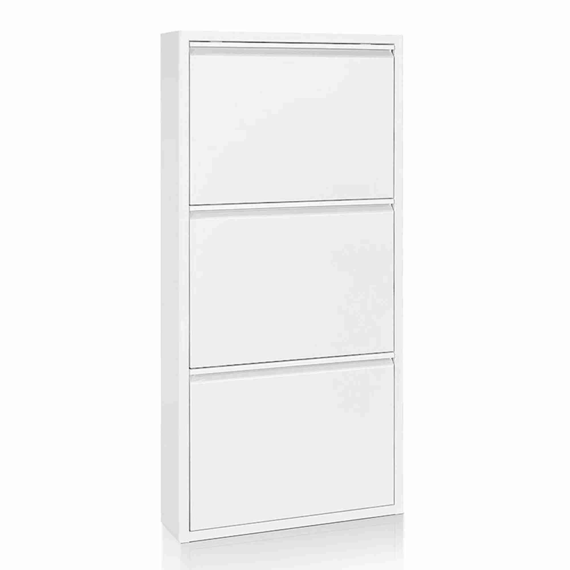 Kave Home Schoenenkast Bogota 3-deurs - Wit