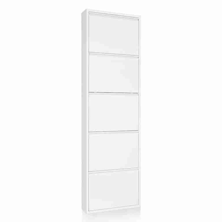 Kave Home Schoenenkast Bogota 5-deurs - Wit