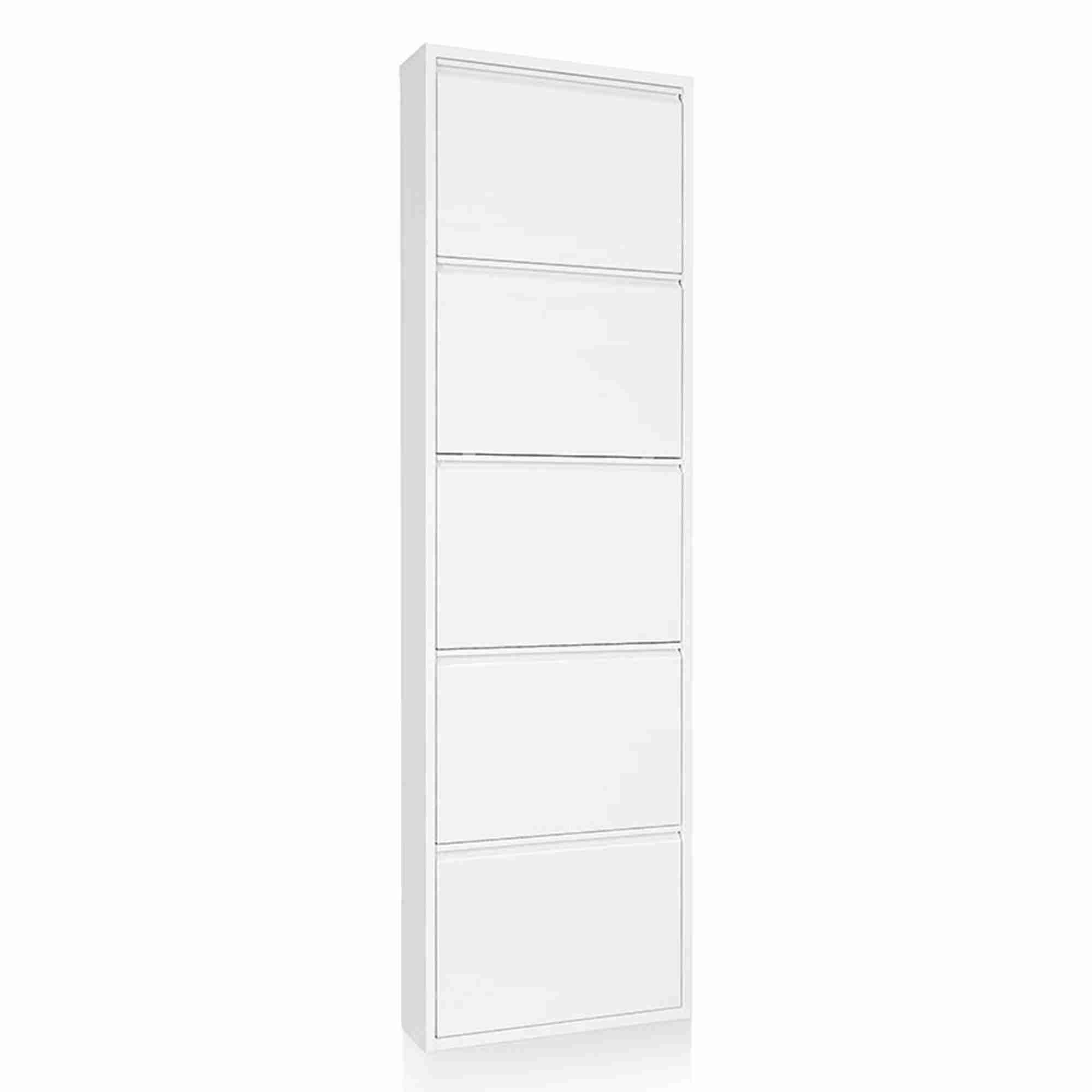 Kave Home Schoenenkast Bogota 5-deurs - Wit