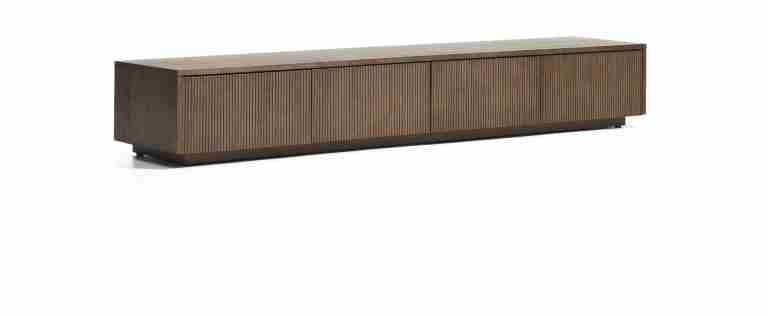 Kave Home TV-meubel Helvine Eiken, 200cm - Bruin