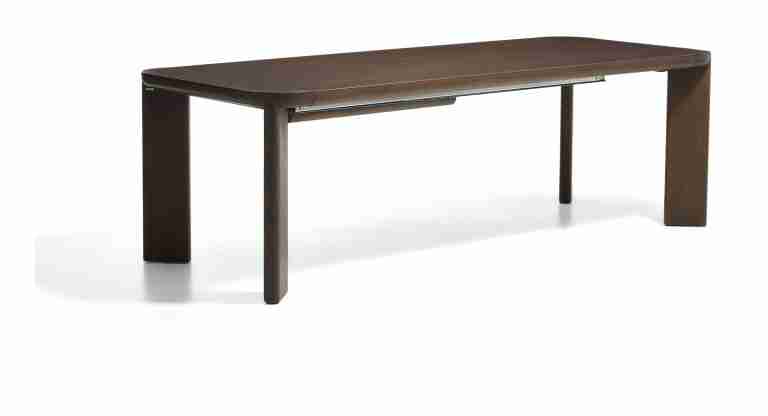 Kave Home Uitschuifbare Eettafel Jondal Eiken, 240/320 x 100cm - Bruin