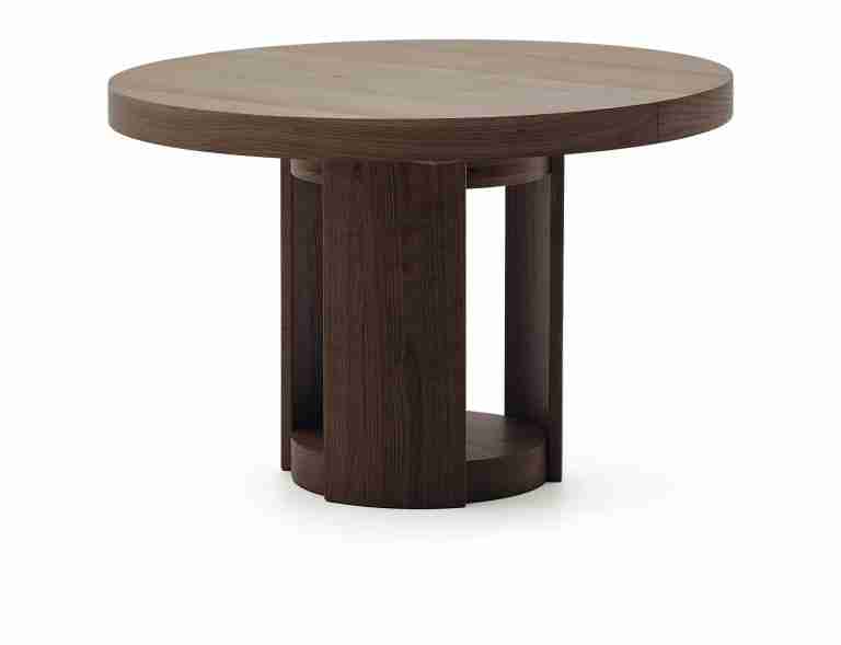Kave Home Uitschuifbare Ronde Eettafel Artis Eiken, 120-170cm - Bruin