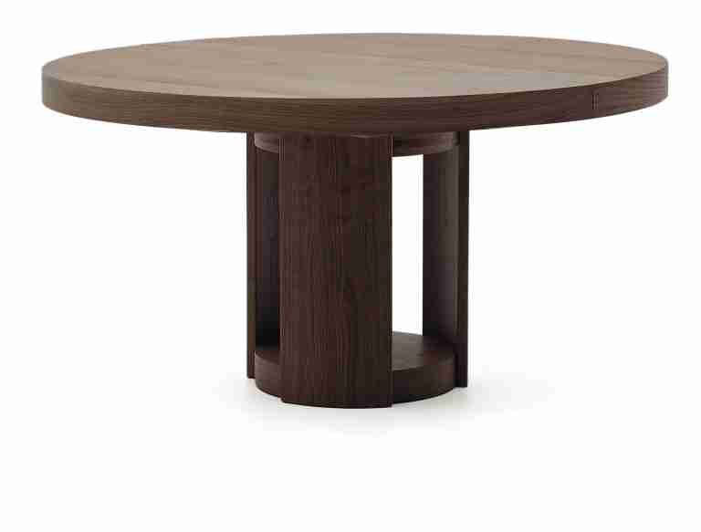 Kave Home Uitschuifbare Ronde Eettafel Artis Eiken, 150-200 x 80cm - Bruin