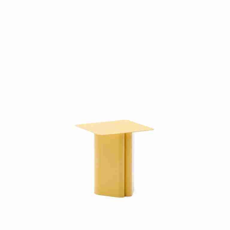 Kave Home Vierkante Bijzettafel Arvin 42 x 42cm - Geel