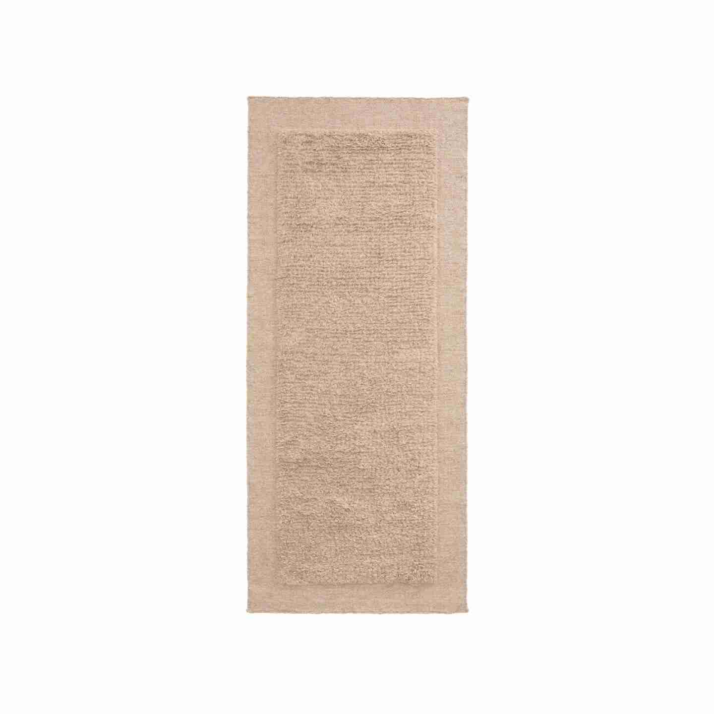 Kave Home Vloerkleed Marely Wol, 80 x 200cm - Beige