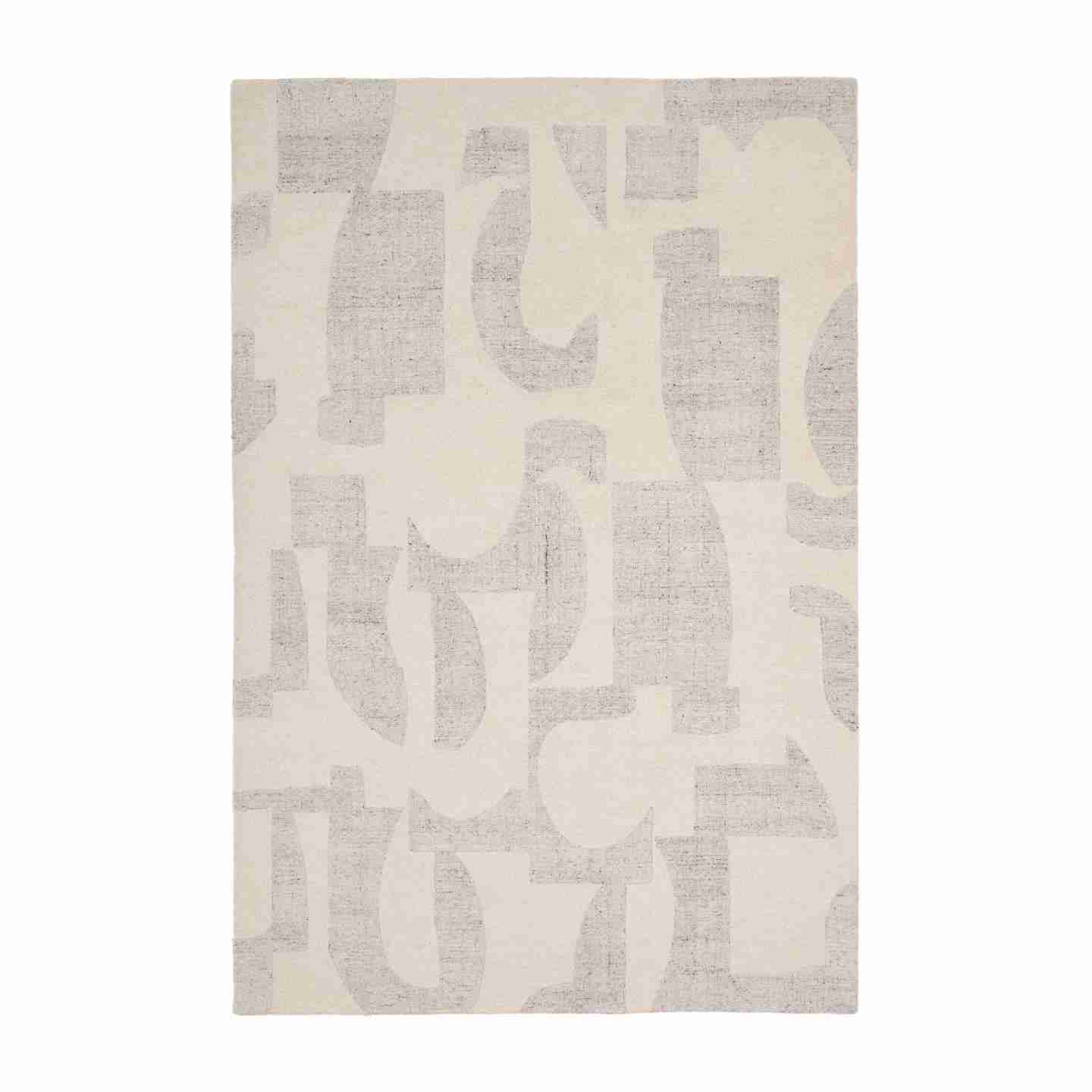 Kave Home Vloerkleed Norela Wolmix, 200 x 300cm - Lichtgrijs