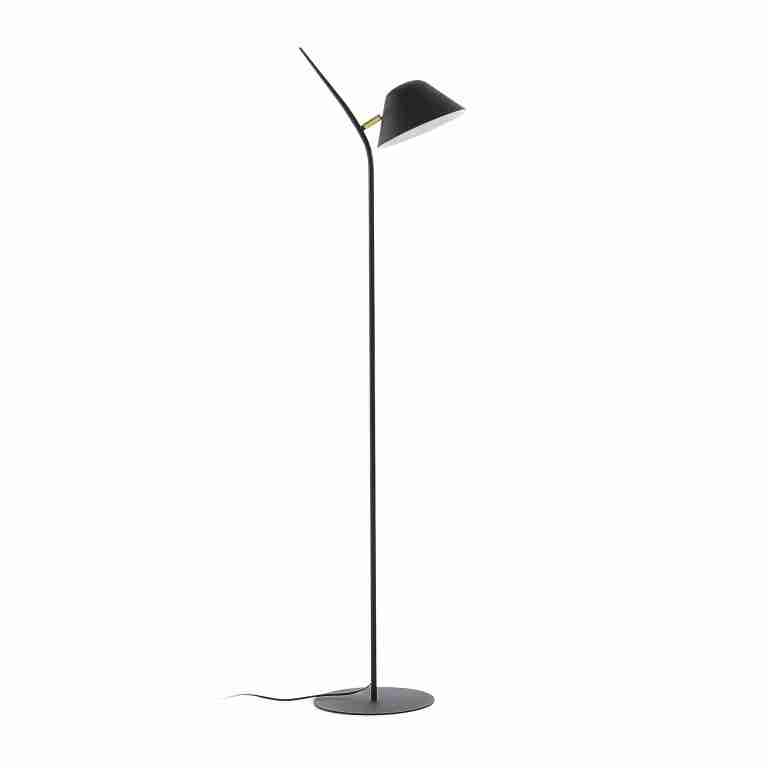 Kave Home Vloerlamp Aurelia - Zwart