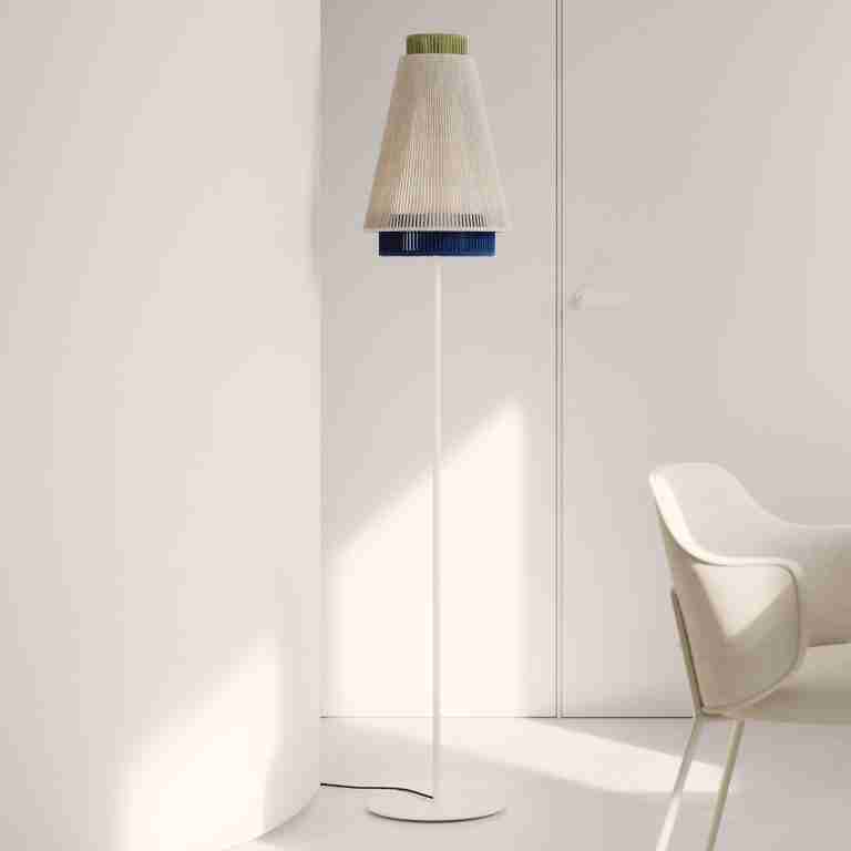 Kave Home Vloerlamp Yuvia 163cm, Jute - Meerkleurig