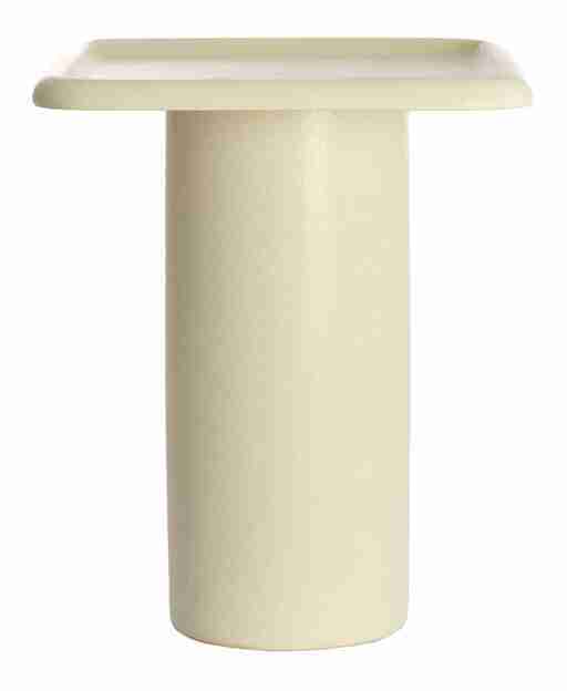 Light & Living Bijzettafel Luarca Keramiek, 45 x 45cm - Crëme - Rond