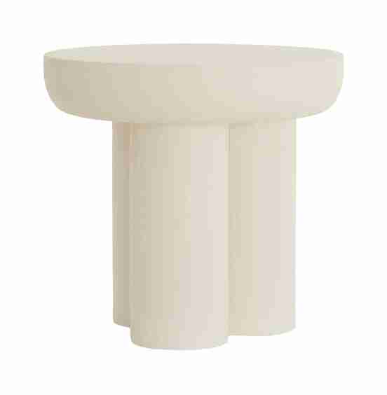 Light & Living Bijzettafel Mizuho 50cm - Crëme - Rond