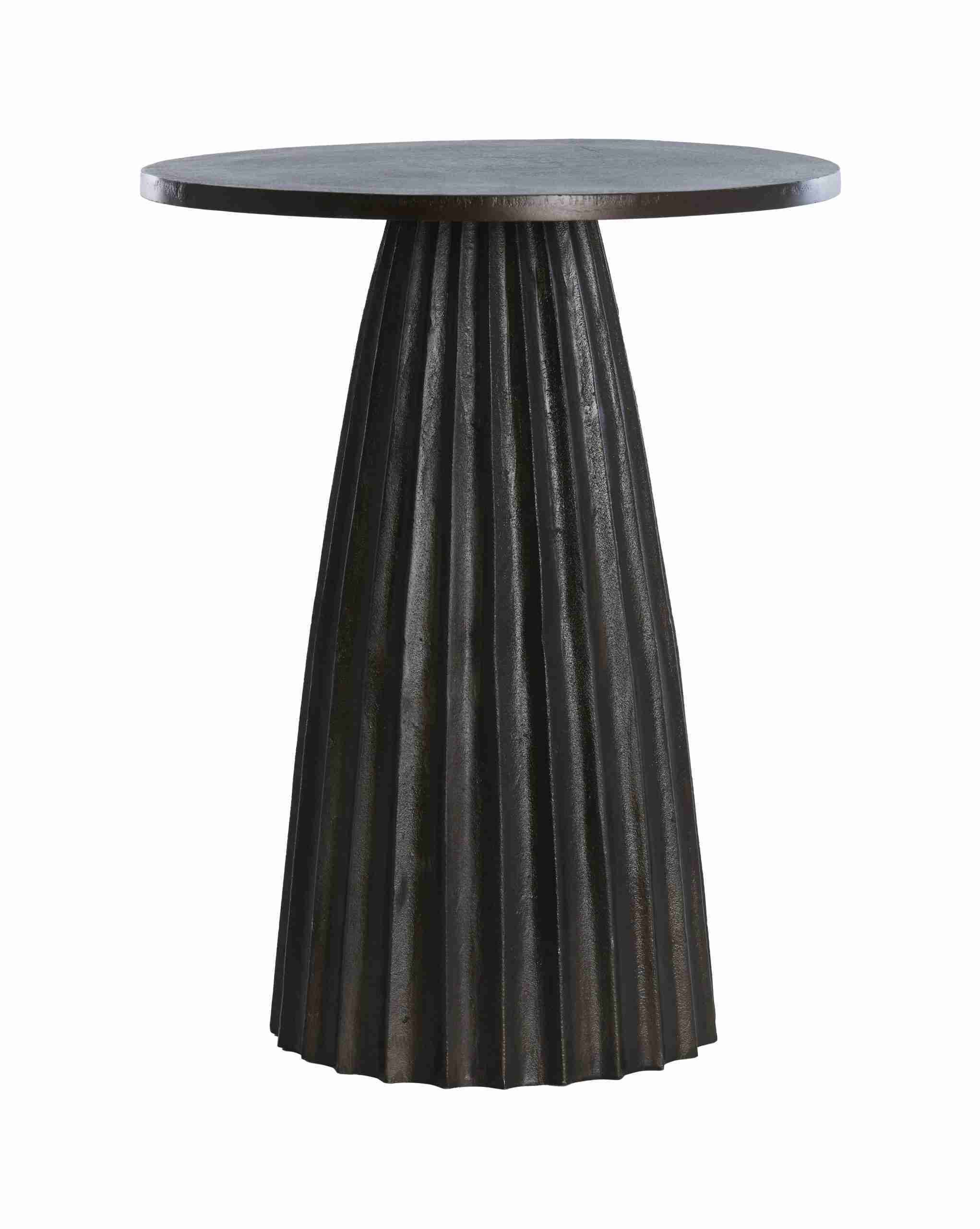 Light & Living Bijzettafel Veglia 40cm - Donkerbruin - Rond