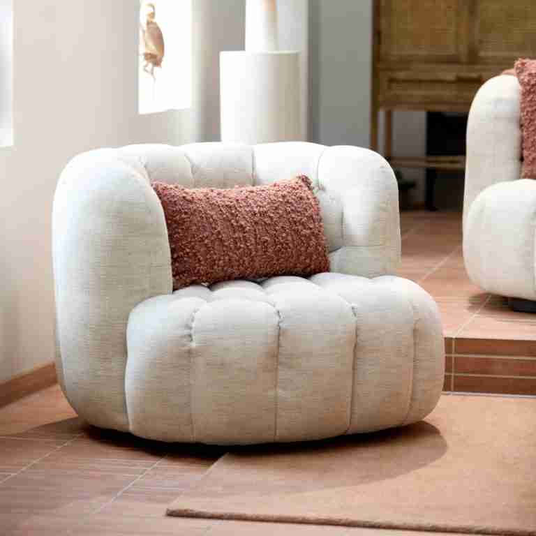 Light & Living Draaifauteuil Amara - Crëme