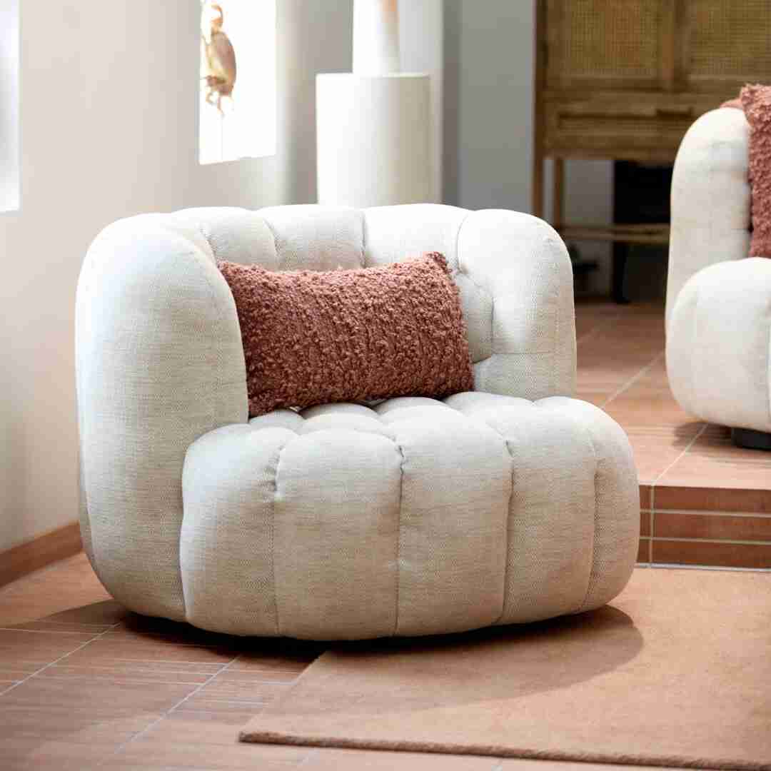 Light & Living Draaifauteuil Amara - Crëme