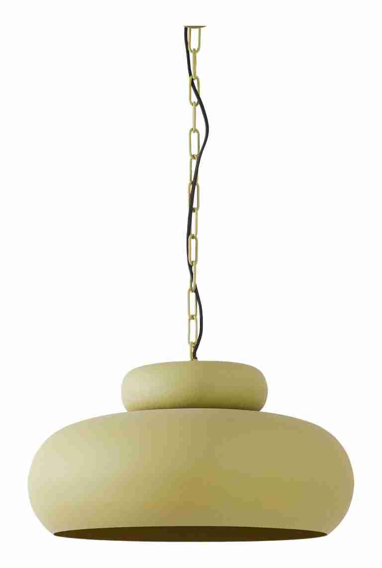 Light & Living Hanglamp Neiva √ò46cm - Mat Olijfgroen - Rond