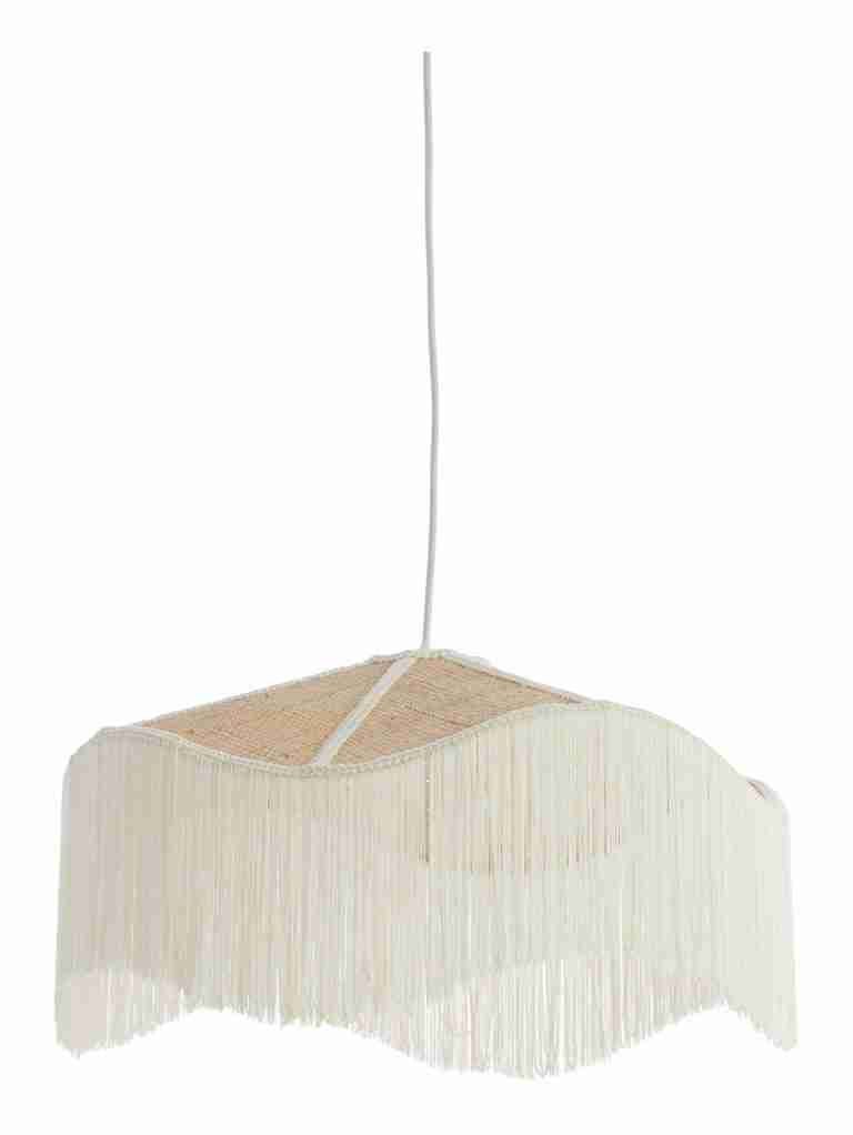 Light & Living Hanglamp Tiffany Raffia, √ò50cm - Naturel/Crëme - Rond