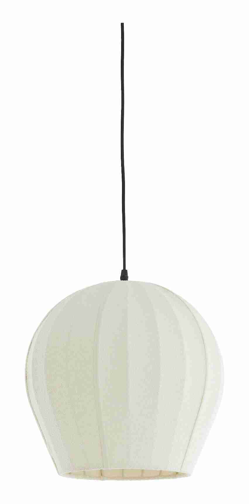 Light & Living Hanglamp Zagori Bouclé, √ò35cm - Crëme - Rond
