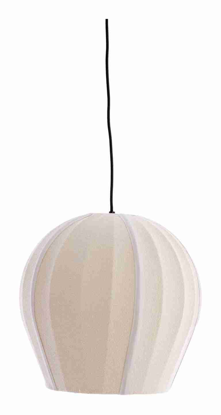 Light & Living Hanglamp Zagori Bouclé, √ò35cm - Zand - Rond