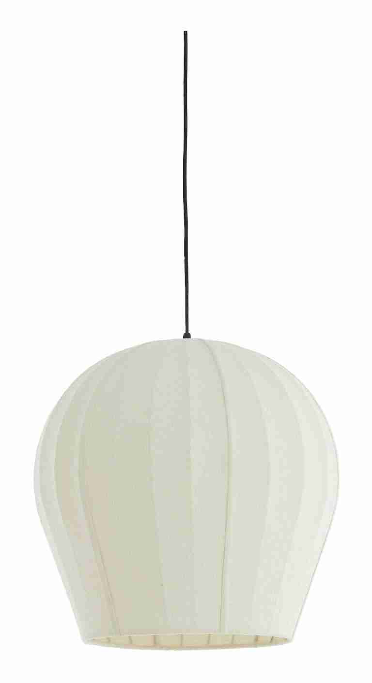 Light & Living Hanglamp Zagori Bouclé, √ò44cm - Crëme - Rond