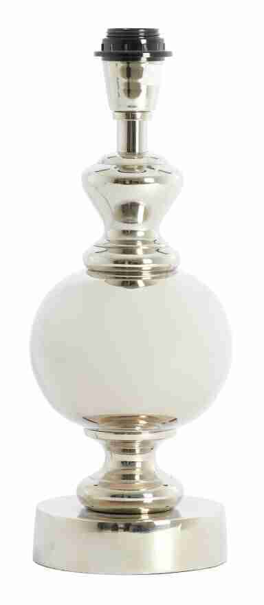 Light & Living Lampvoet Cady 40cm - Nikkel (excl. kap) - Rond